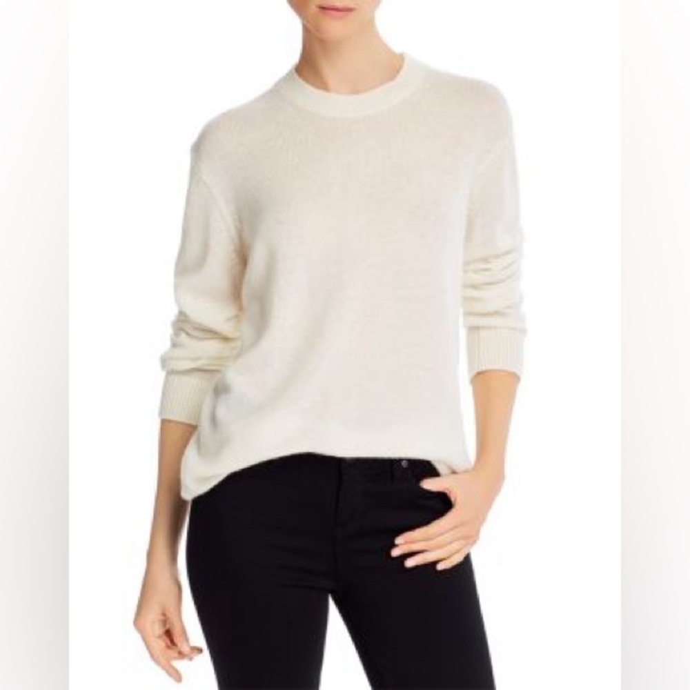 Theory feather cashmere sweater